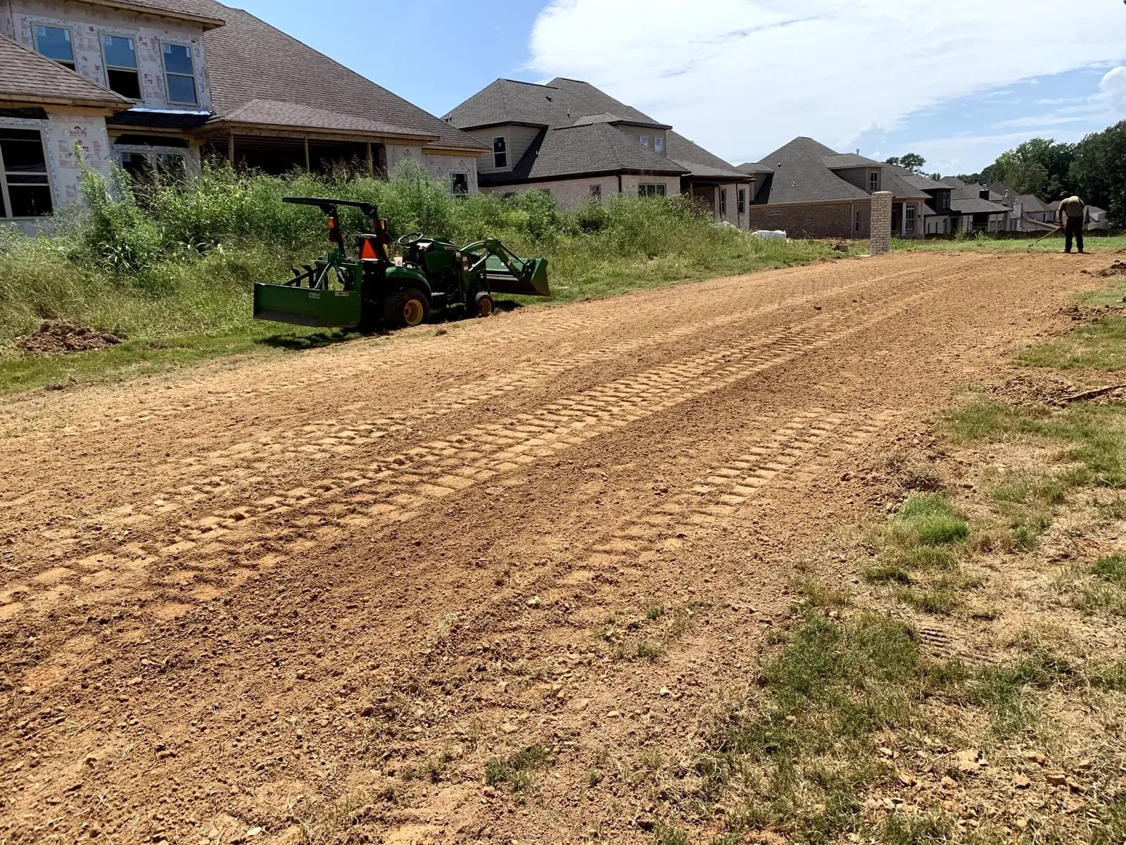 Crew on a grading job in Greene County